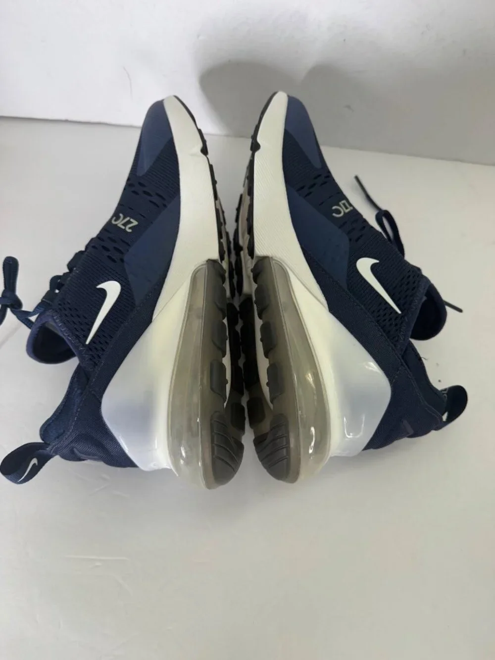 NIB Nike Air Max 270 Navy White Sneakers Mens Size US 8 EU 41